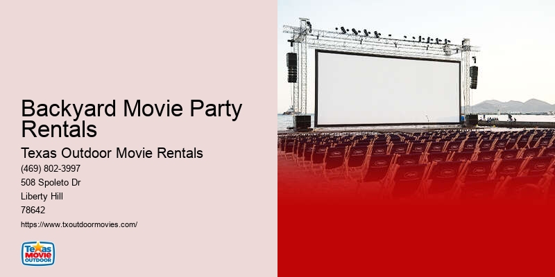 Outdoor Movie Packages