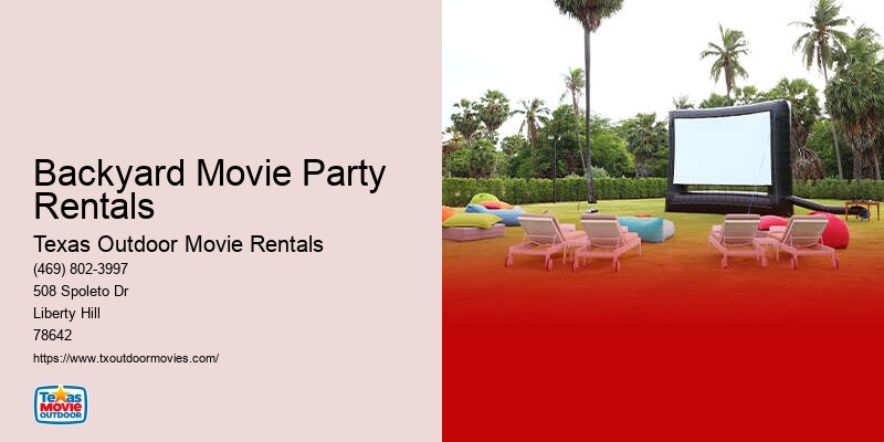 Outdoor Movie Rentals