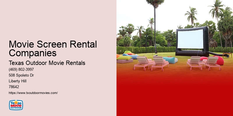 Movie Outdoor Rental